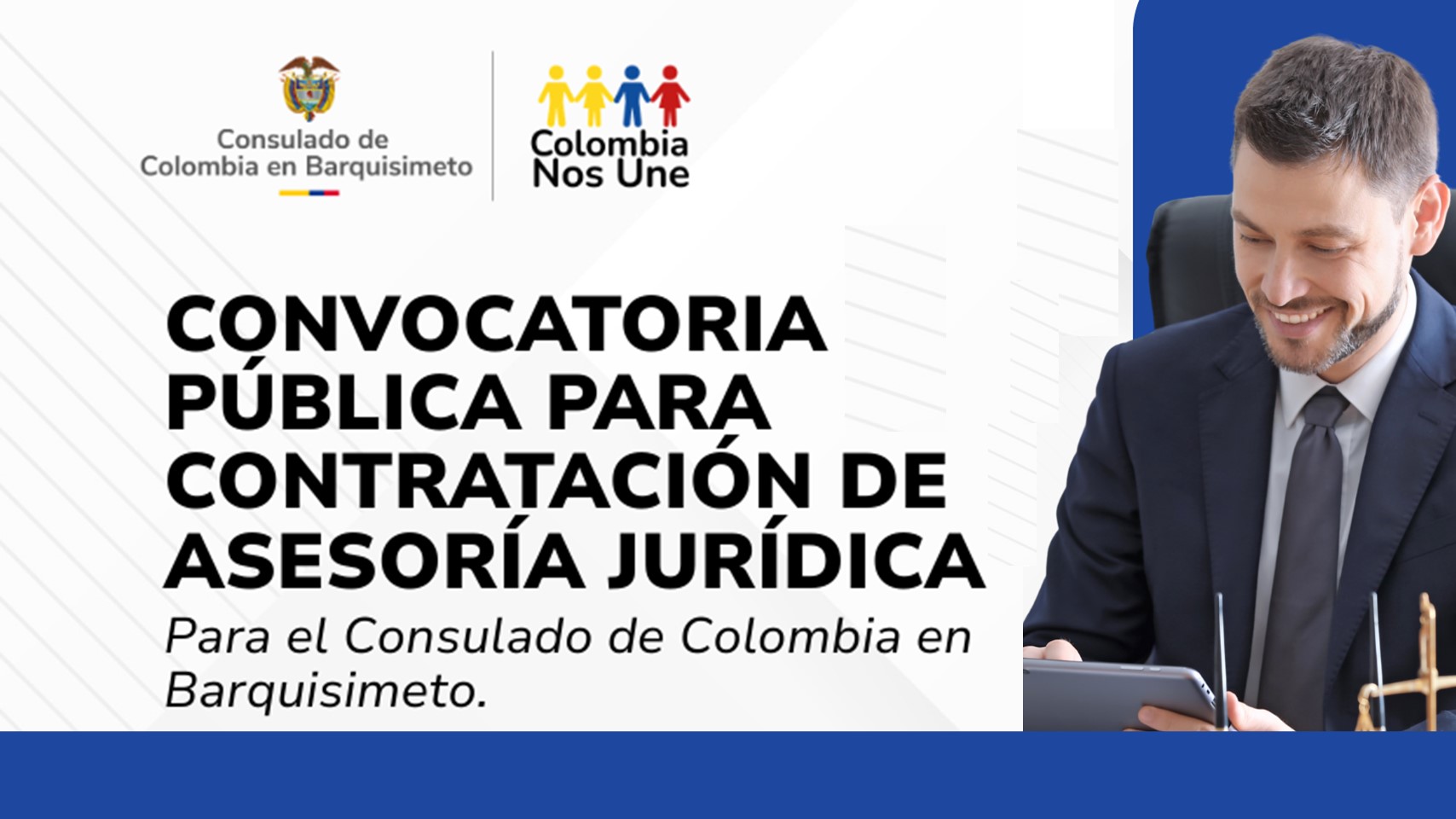 Consulado de Colombia en Barquisimeto anuncia convocatoria pública para contratación de asesoría jurídica